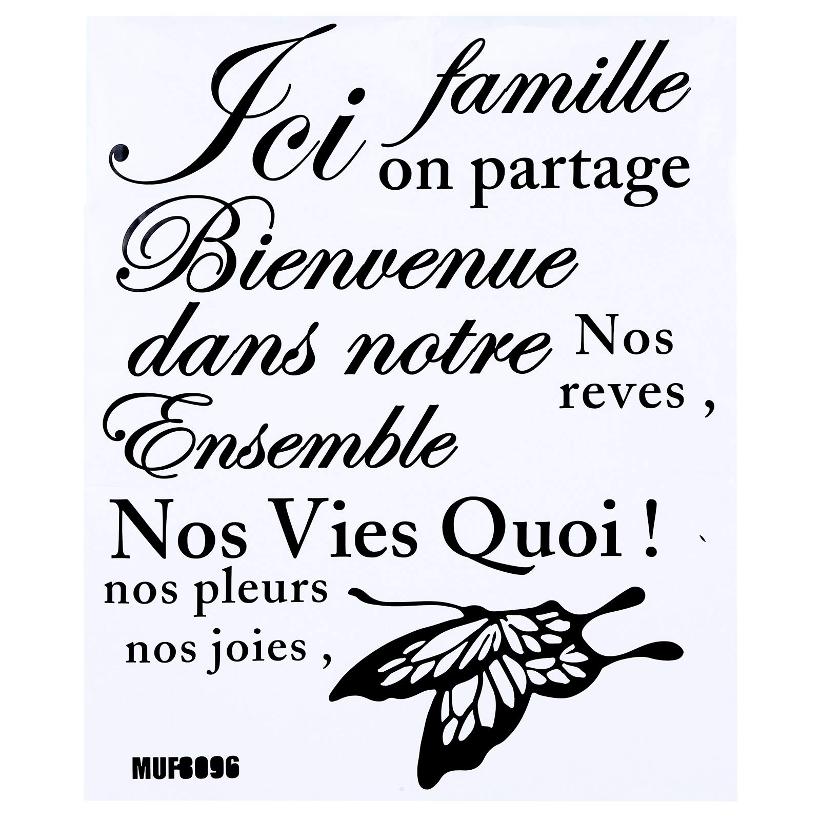 Design original et sécurité non toxique avec ce sticker mural en PVC