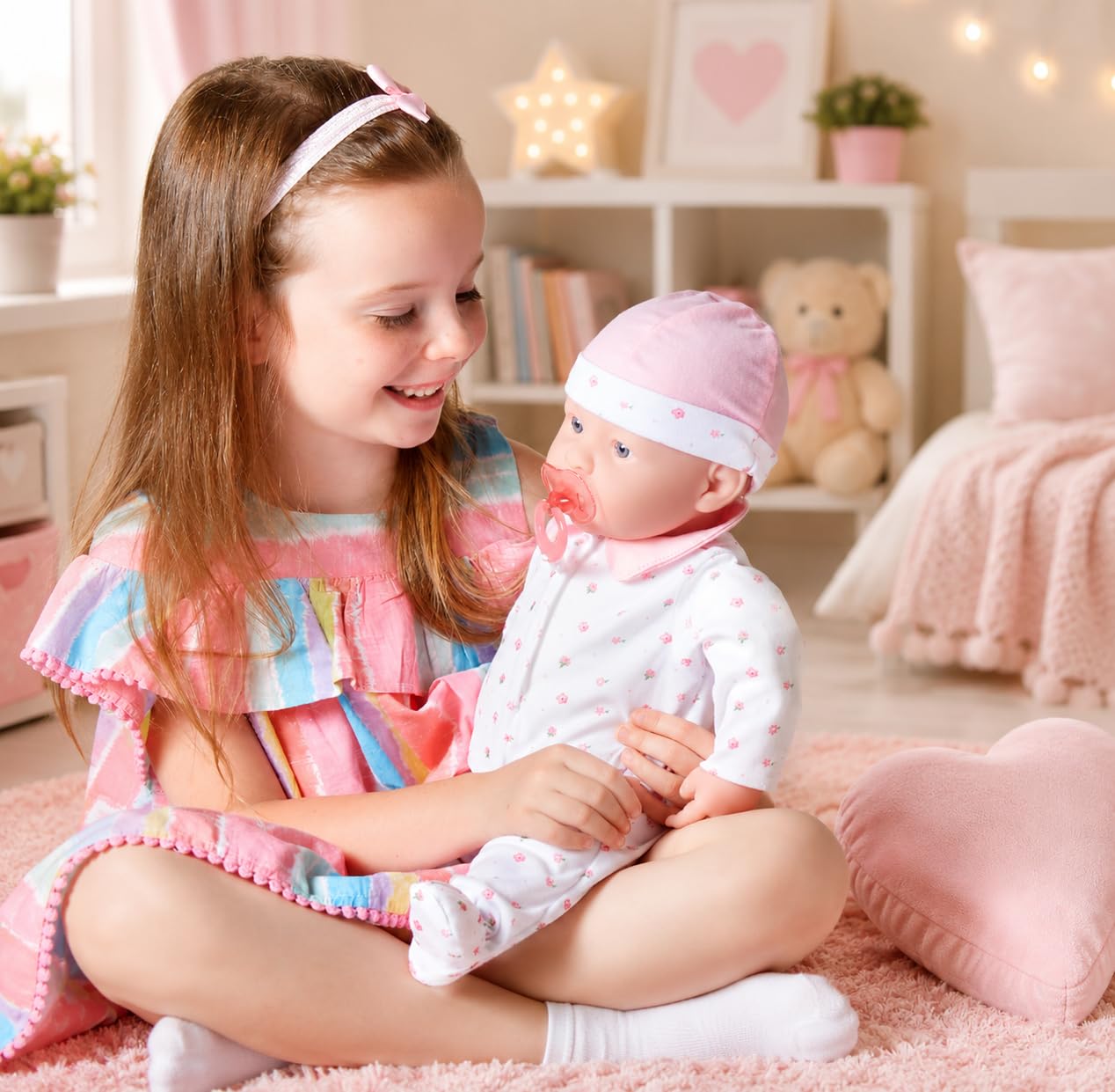 JC Toys 20-inch La Baby Soft Body Doll | Washable | Gift Set includes Magic Milk Bottle & Pacifier | Removable Pink Outfit | Perfect for Toddlers and Kids Ages 2+ — Amazon image 6