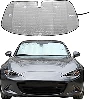 Vista 1 de Parasol para parabrisas compatible con Mazda MX-5 NC RF Miata 2009-2015, parasol plegable para ventana delantera, visera de protección solar