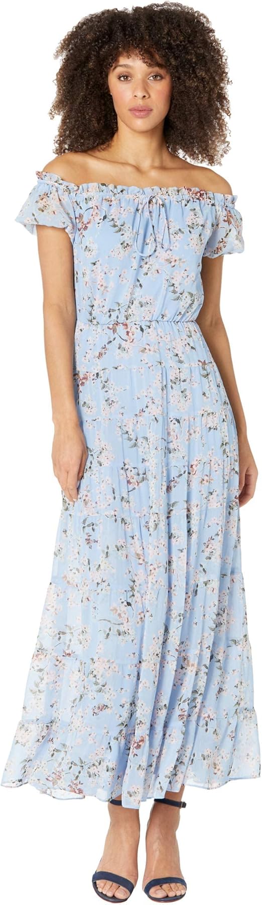 Ralph Lauren Floral Georgette Off-The-Shoulder Dress | Amazon