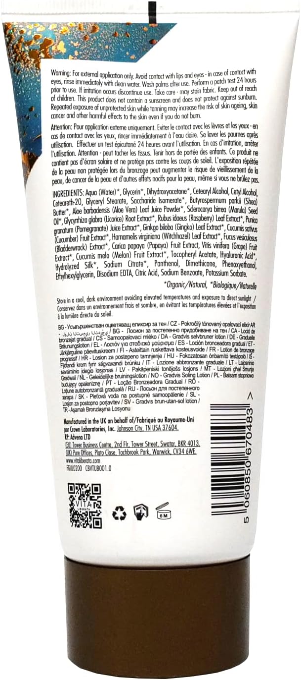 VITA LIBERATA Fabulous Gradual Tanning Lotion 200ml, Buildable Formula, Sun-Kissed Tan - Image 4