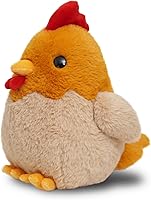 Vista 1 de Avocatt Brown Chicken Plushie Toy - 10 Inches Stuffed Animal Plush - Plushy Squishy Stuffy Rooster with Soft Fabric and Stuffing Stuffie Hen - Cute