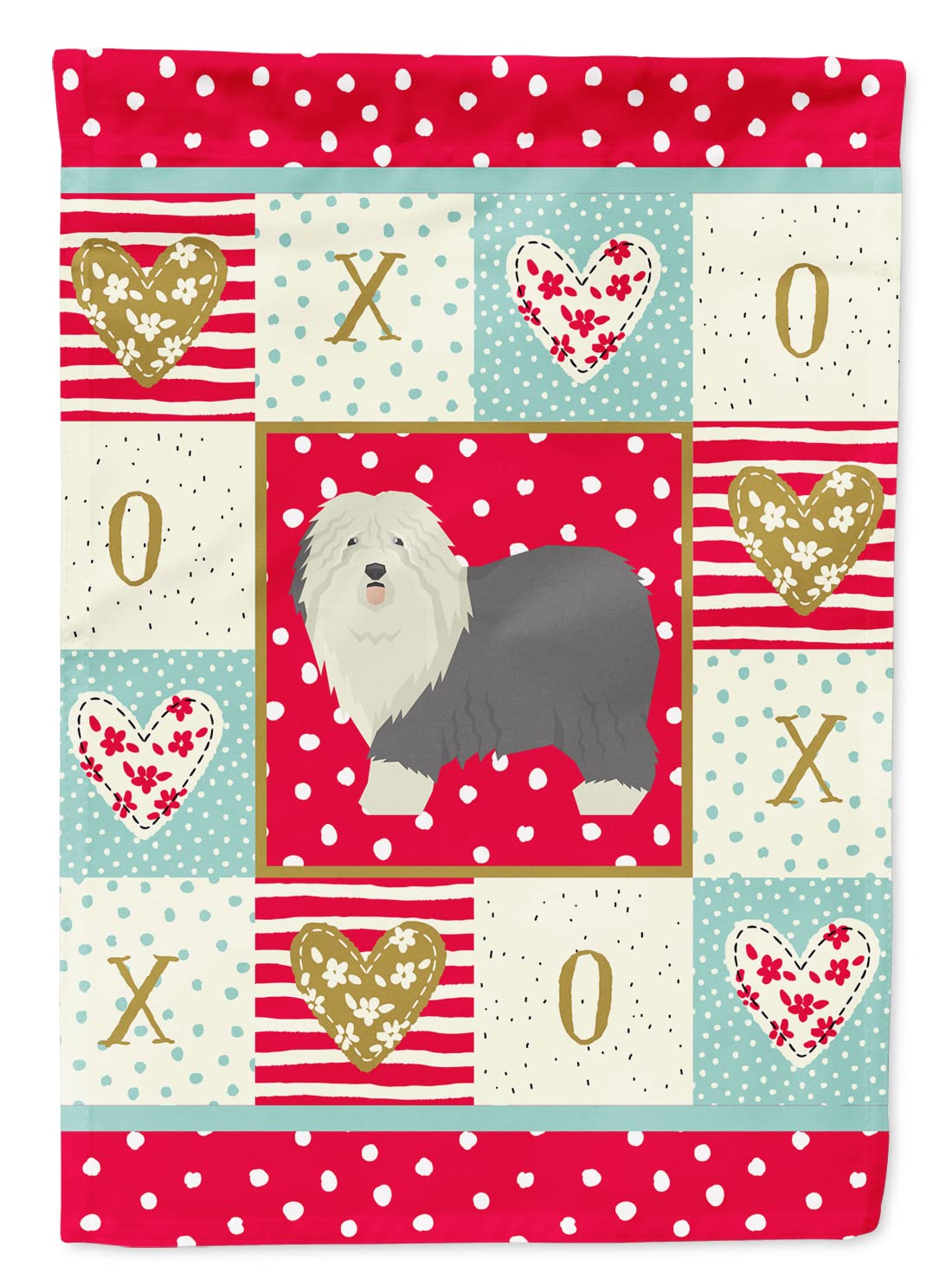 Drapeau Old English Sheepdog Love Caroline's Treasures pour embellir votre jardin en été