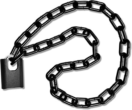 XGZ Heavy Duty Combination Lock with Chain, 47 inch Long, 8mm Thick, Safety Chain Locks with Code, Padlock with Chain for Motorcycles, Bicycles, Doors, Gates, Fences, Warehouses, Garages
