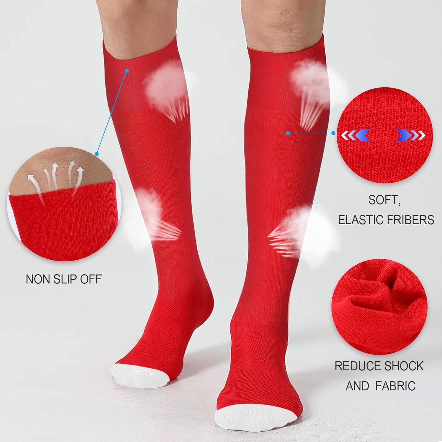 XZQTIVE Baseball Socks and Belt Combo Set,2 Pairs Softball Socks with Adjustable Elastic Baseball Belt for Youth Adult Men Women - Image 5