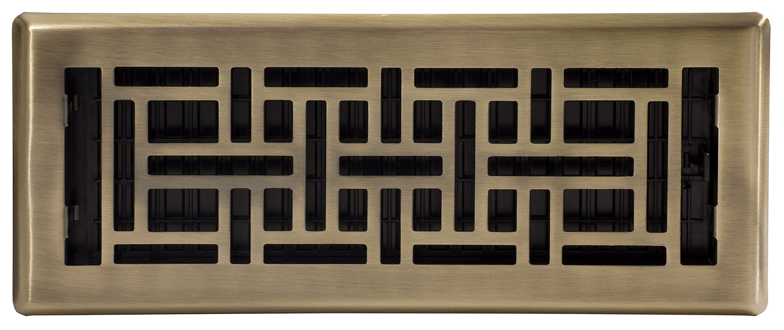 Decor Grates AJH412-A Oriental Floor Register, 4x12 Inches, Antique Brass Finish - Image 3