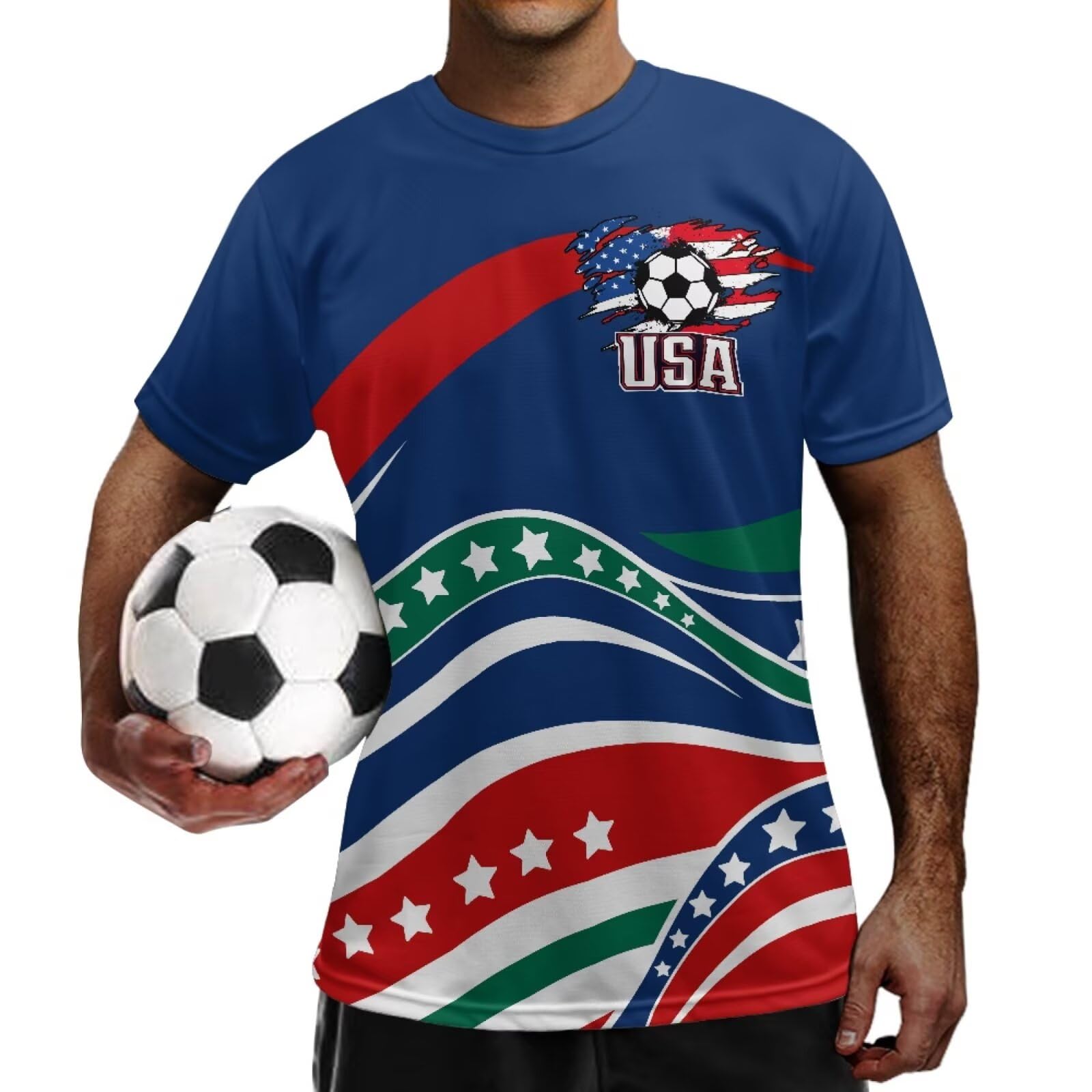 Fuojuvelie World Cup Soccer Jersey 2026 Quick Dry Athletic Fit Mens Soccer Jersey Lightweight for Soccer Practice