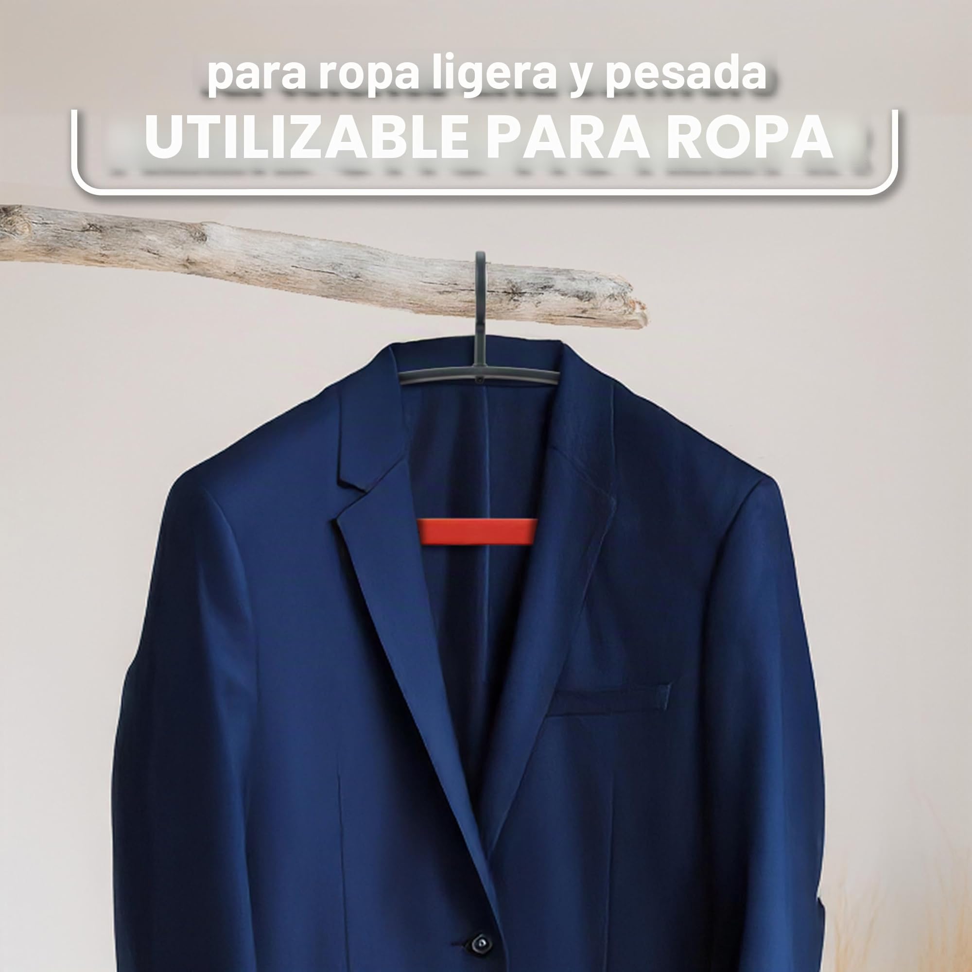 Vileda Juego de 3 Perchas 3 en 1, Antideslizantes, giratorias 360°, hasta 5 kg de Carga