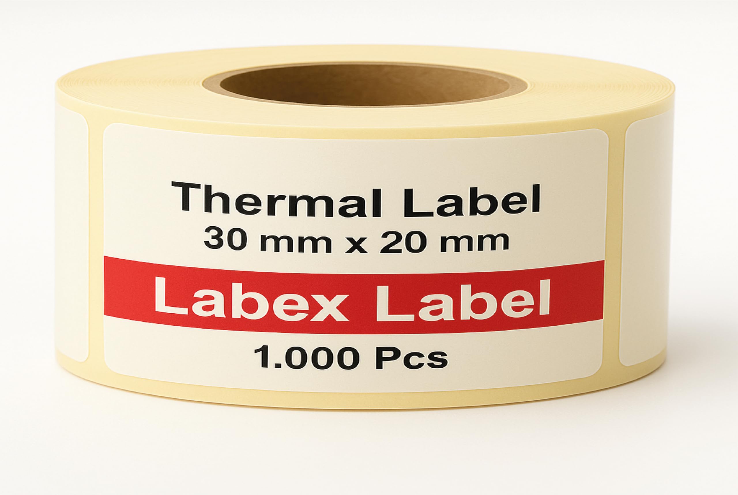 Labex Label 30 x 20 mm Thermal Labels on a Roll - 1 Roll (1000 Shipping Labels) - Barcode Labels, Storage Labels, Package Stickers - Compatible with Zebra, Argox, Sato - Direct Thermal โ image 1