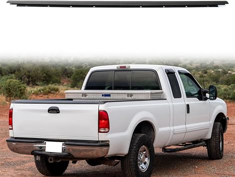 Tailgate Protector, Compatible with 1999-2007 Ford F250 F350 F450 Super Duty, Matte Black PP - Polypropylene Tailgate Molding Cap Guard, 1PC