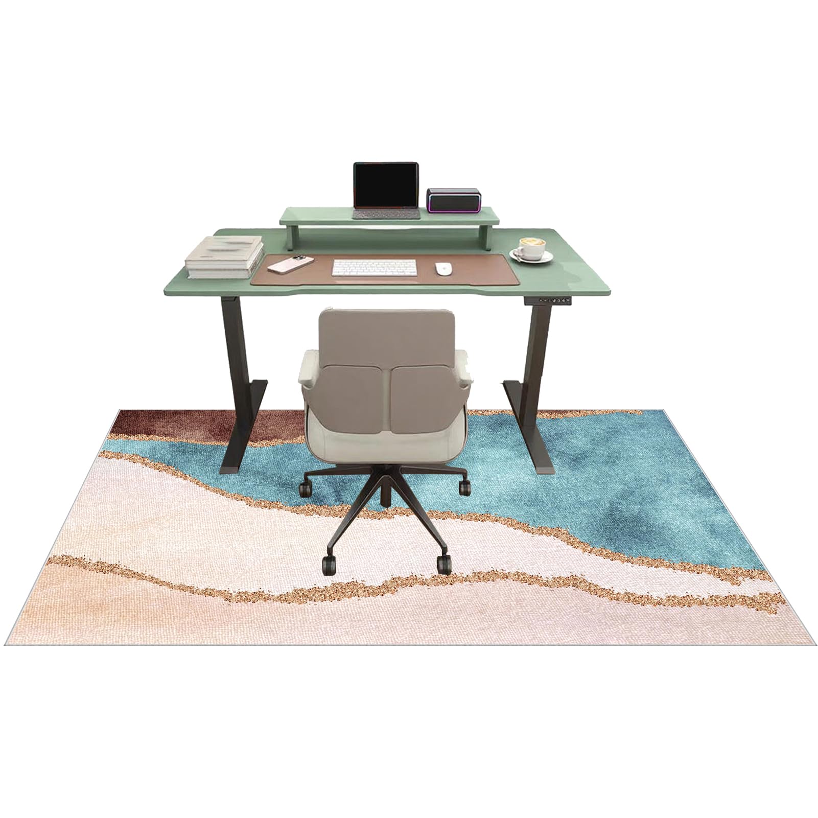 Tehocwiz Chair Mat for Carpet Floor, Office Chair Mat for Hardwood Floors, Desk Chair Mat for Rolling Chair, Low Pile Gaming Floor Mats, Multi-Purpose Carpet Protector for Home Office 70 x 100 cm