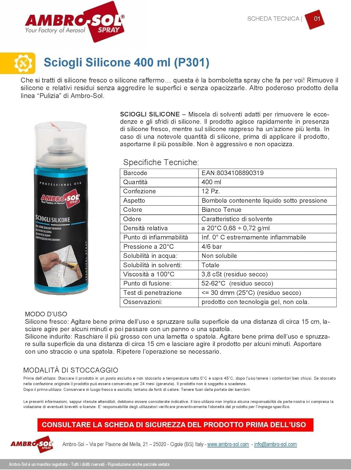 Sciogli Silicone, Rimuove il Silicone e Relativi Residui senza Aggredire le Superfici, Agisce Rapidamente, Spray 1 x 400 ml il Kit Comprende 1 RASCHIETTO e 1 Paio Guanti Nitrile