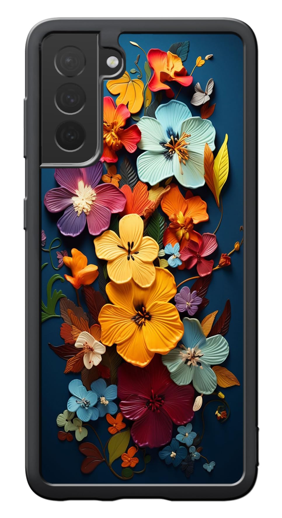 Jeuloth for Samsung Galaxy S22 Case - Colourful Floral Designed Phone Cases - TPU Phone Cases - Drop Protection