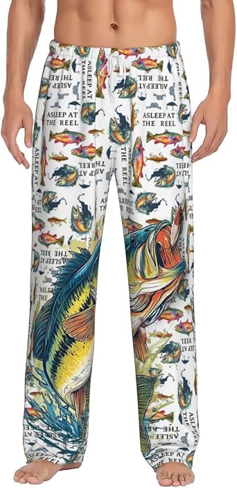Funny Mens Lounge Pants Baseball Pjs Bottoms Sports Mens Pajama Pants lightweight Mens Separate Bottoms