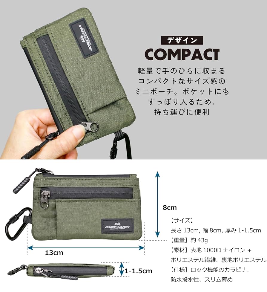 GORE-TEX ミニポーチ＋カラビナキーホルダー ARC'TERYX - GORE-TEX ケース＋カラビナキーホルダーの通販 by