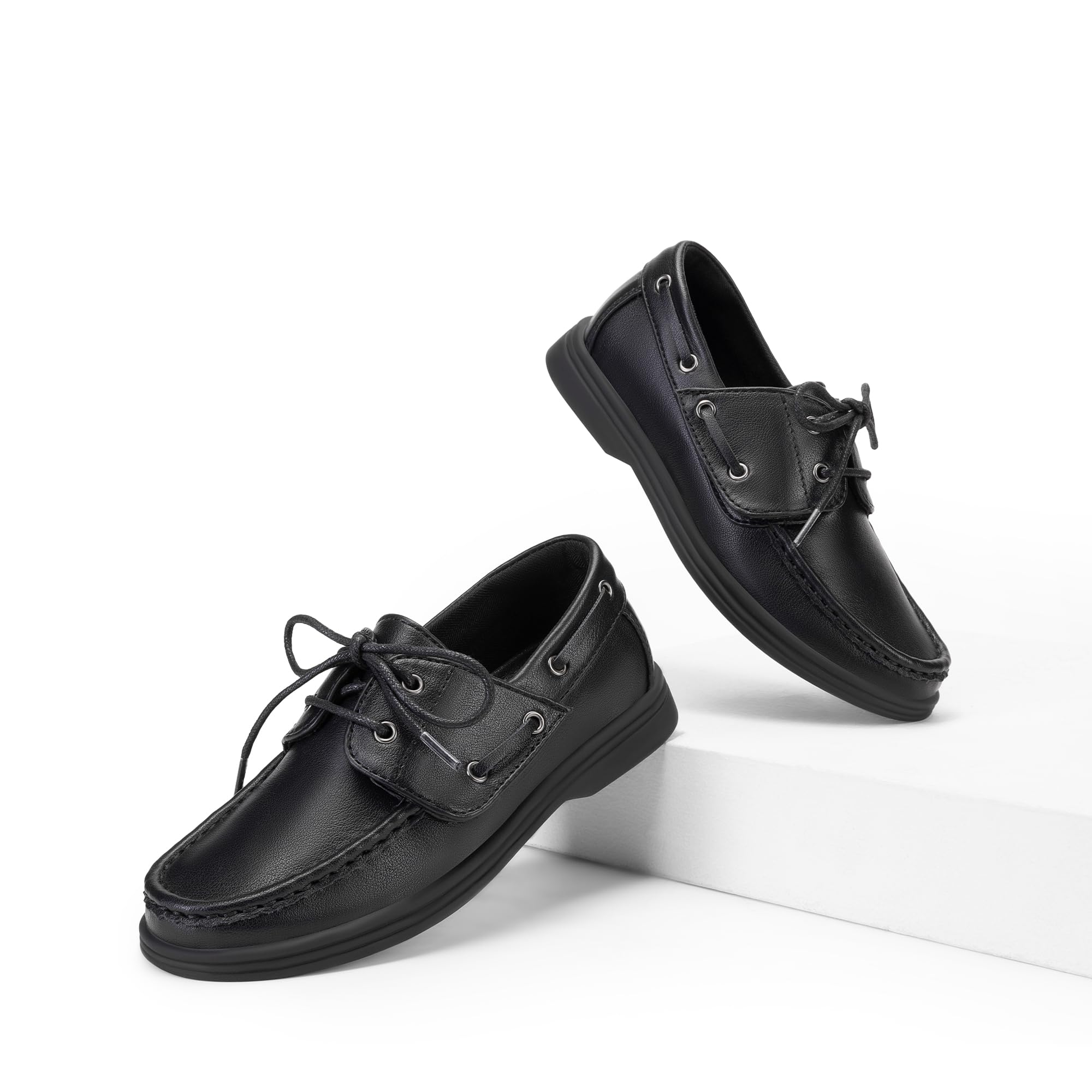 DREAM PAIRS Chłopięce buty do garnituru, buty na łódkę, buty rekreacyjne, buty szkolne (małe dziecko/dziecko szkolne) | Klasyczne mokasyny palce wygodne dzieci maluch formalna szkoła wsuwane odzież codzienna