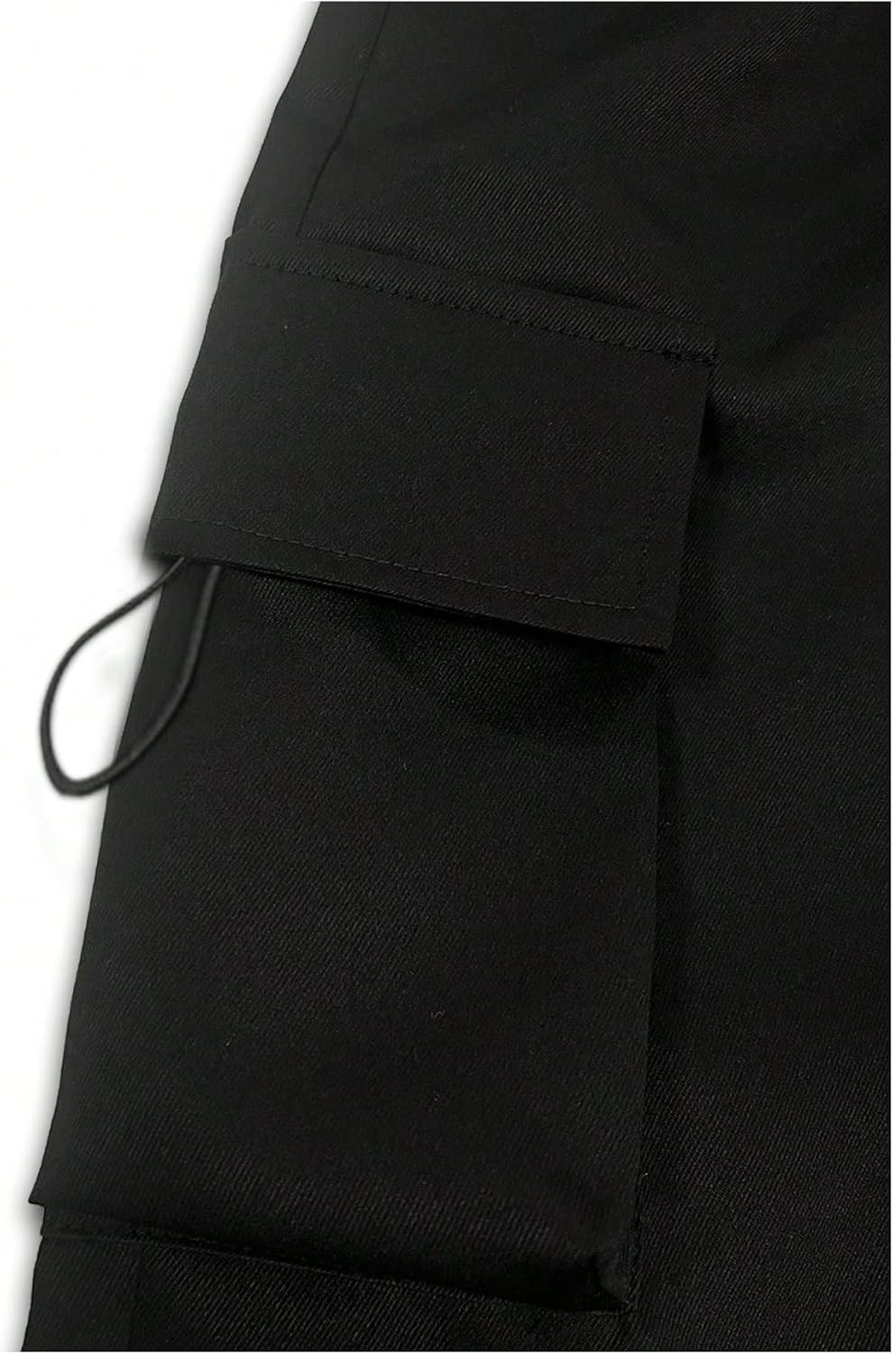 GORGLITTER Boy's Pants Baggy Cargo Wide Leg Pants Casual Y2K Flap Pocket Side Elastic Waist Loose Trousers 8-16Y - Image 6