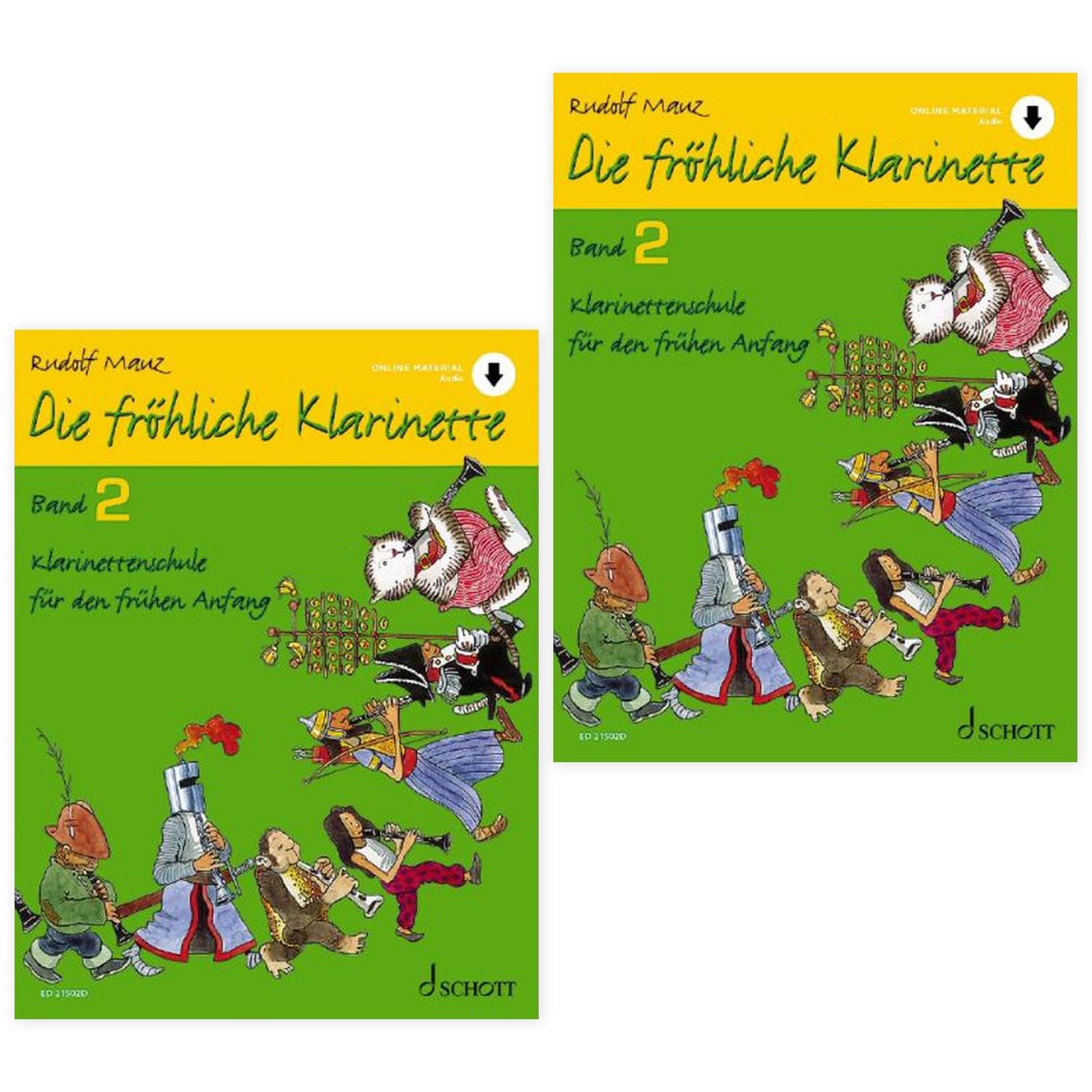 Die fröhliche Klarinette Band 2 |Doppelpack| Klarinettenschule | ED21502D | 9783795724252 | Korkpflegestifte