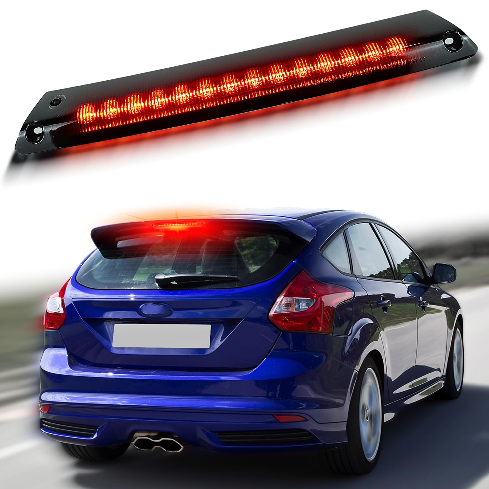 Full LED 3rd Third Brake Light Replacement for Ford Focus Hatchback & Fiesta Hatchback 20…