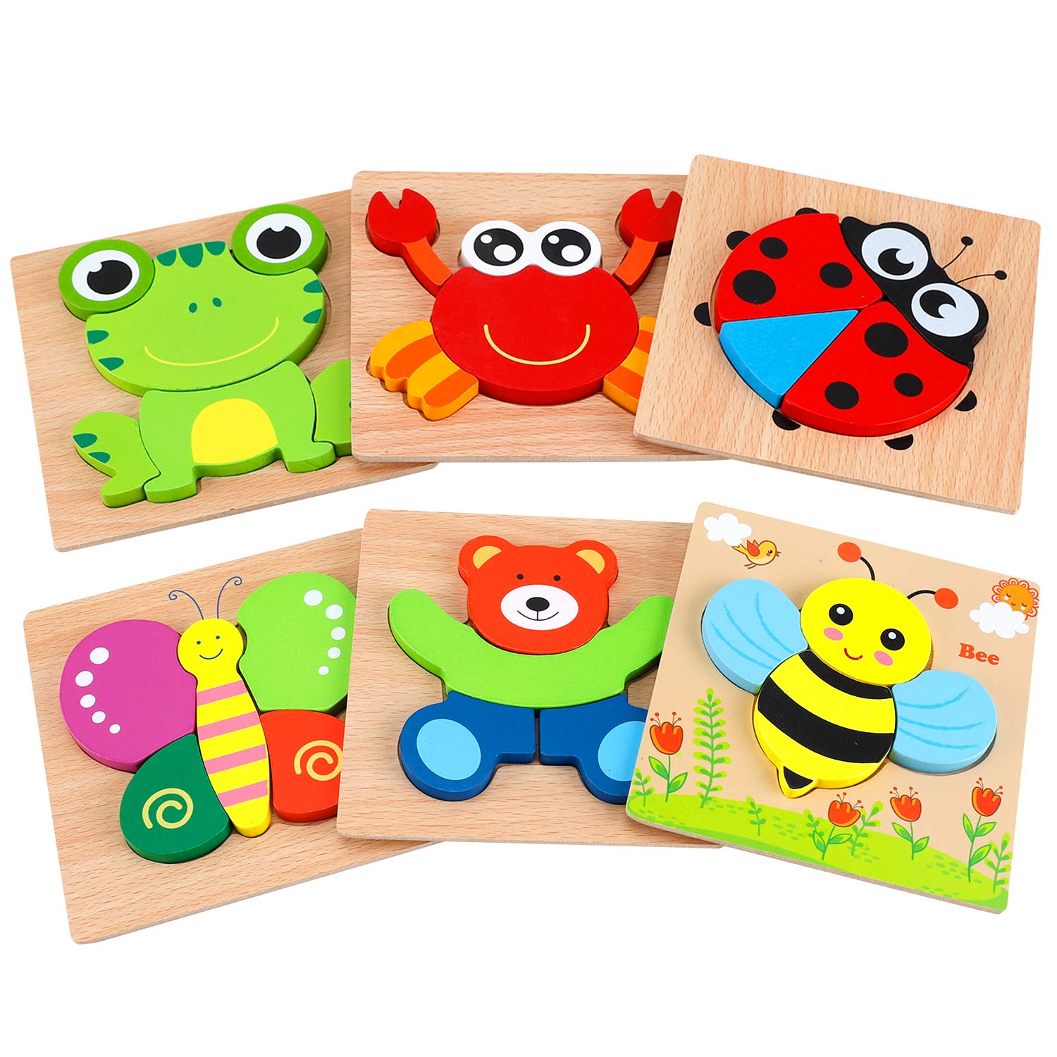 wooden animal jigsaw puzzles