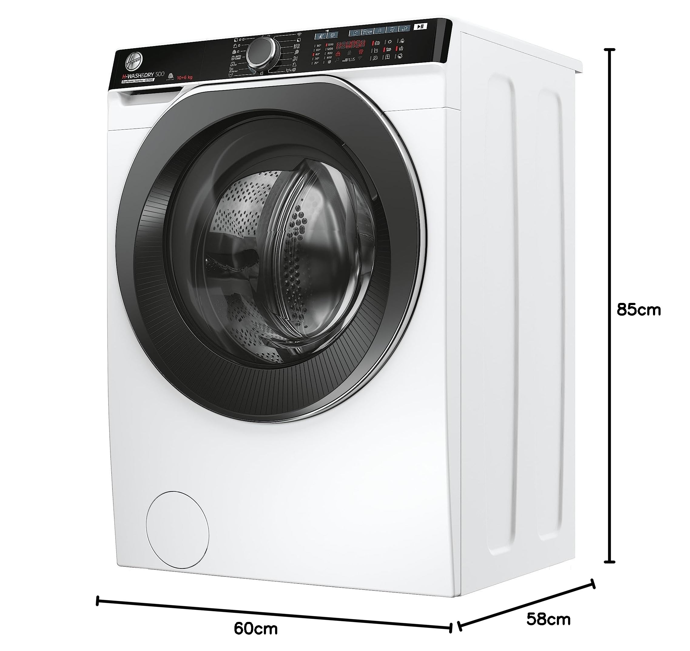 Hoover H-WASH&DRY 500 HDP 5106AMBC/1-S Waschtrockner 10 kg 6 kg 1500 U/min Active Steam BPM Inverter Motor WiFi Bluetooth