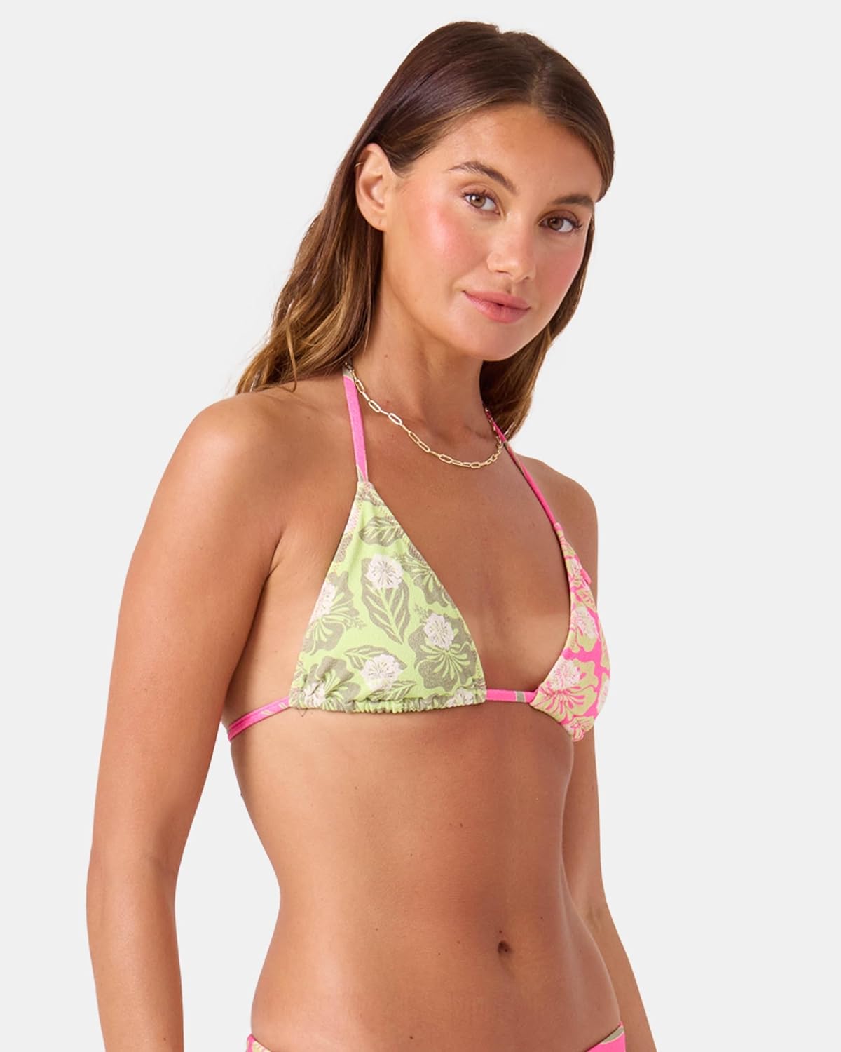 Roxy Women's Reversible Bikini Top – UPF 50+, Quick-Dry, Removable Pads, Swimsuit Top