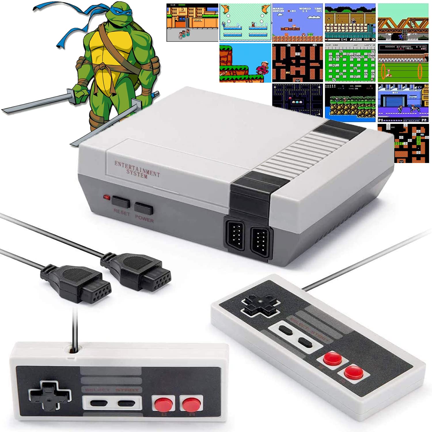 Amazon.com: Classic Retro Game Console, Plug and Play for Old School NES  Stystle Video Game Console Built-in 620 Games with 2 Classic Controllers :  Video Games