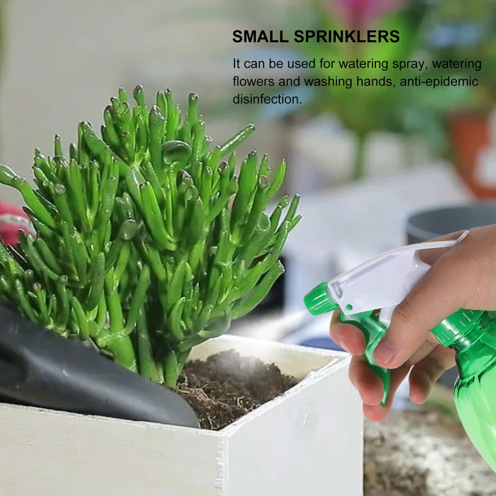 POPETPOP Lot De 3 Vaporisateurs Darrosage Réutilisables en Plastique avec Buse À Pression Réglable pour Plantes Dextérieur Et Entretien De La Maison