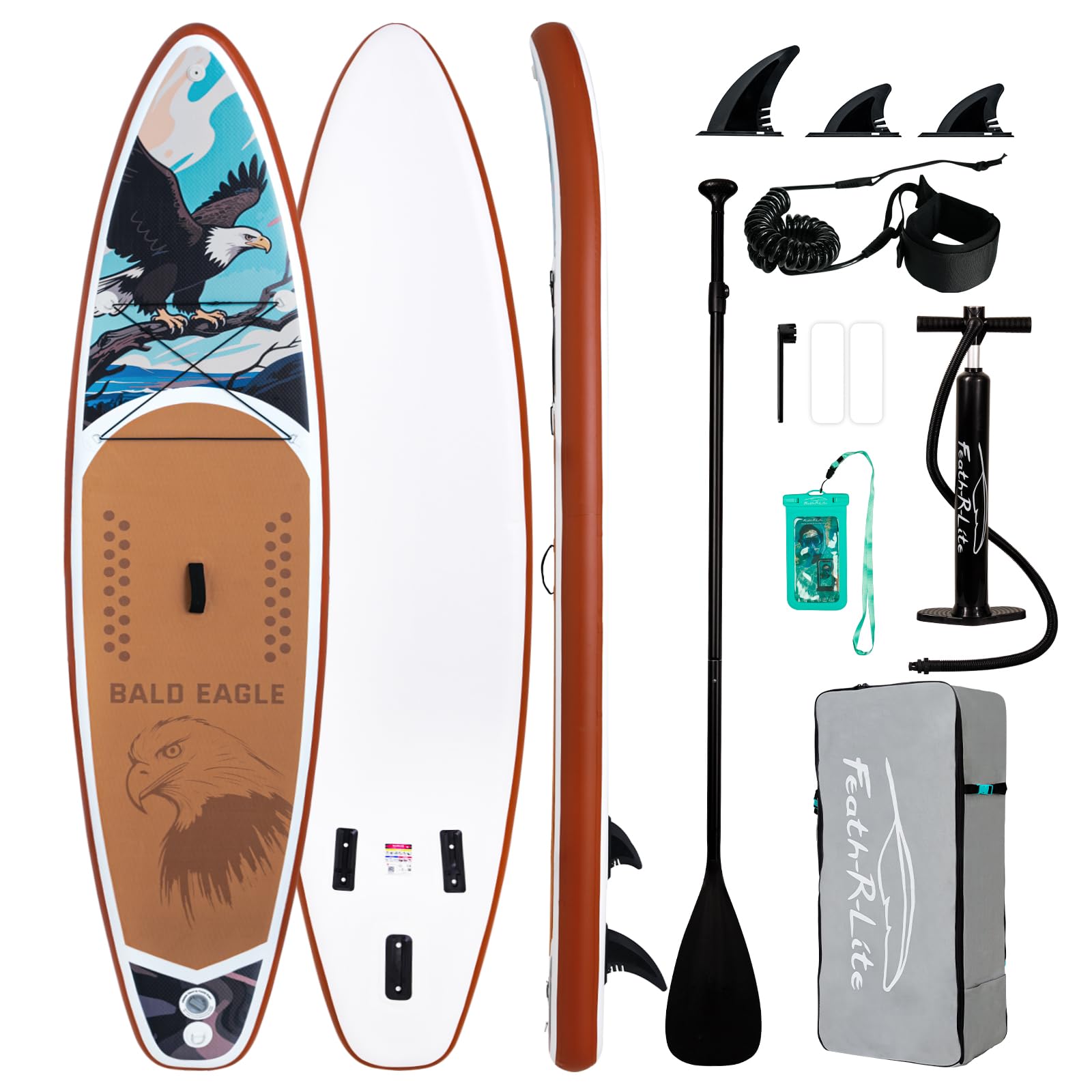 Amazon.com : FEATH-R-LITE Inflatable Paddle Board Stand Up 