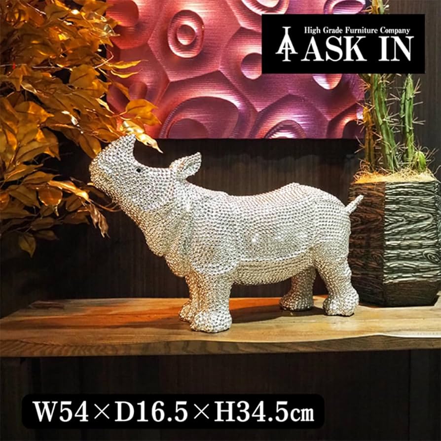 お洒落な置物 Amazon.co.jp: ジャグラー サイ キラキラ シルバー オブジェ