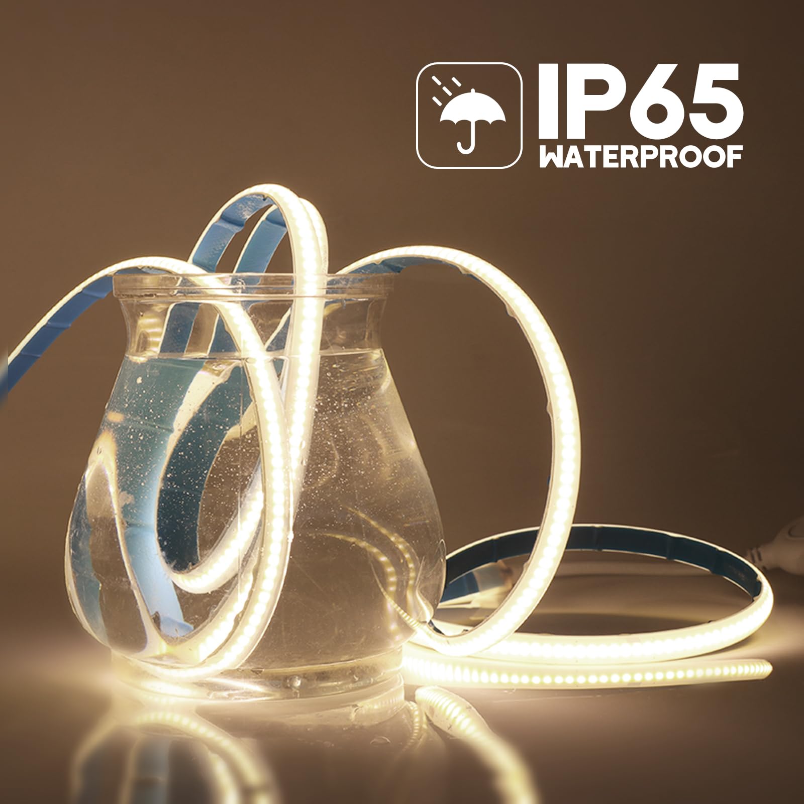 Striscia LED COB Al Neon 220V - 288 LED/Metro, Tagliabile Ogni 50cm | Bianco Naturale 4000-4500K - Foto 7