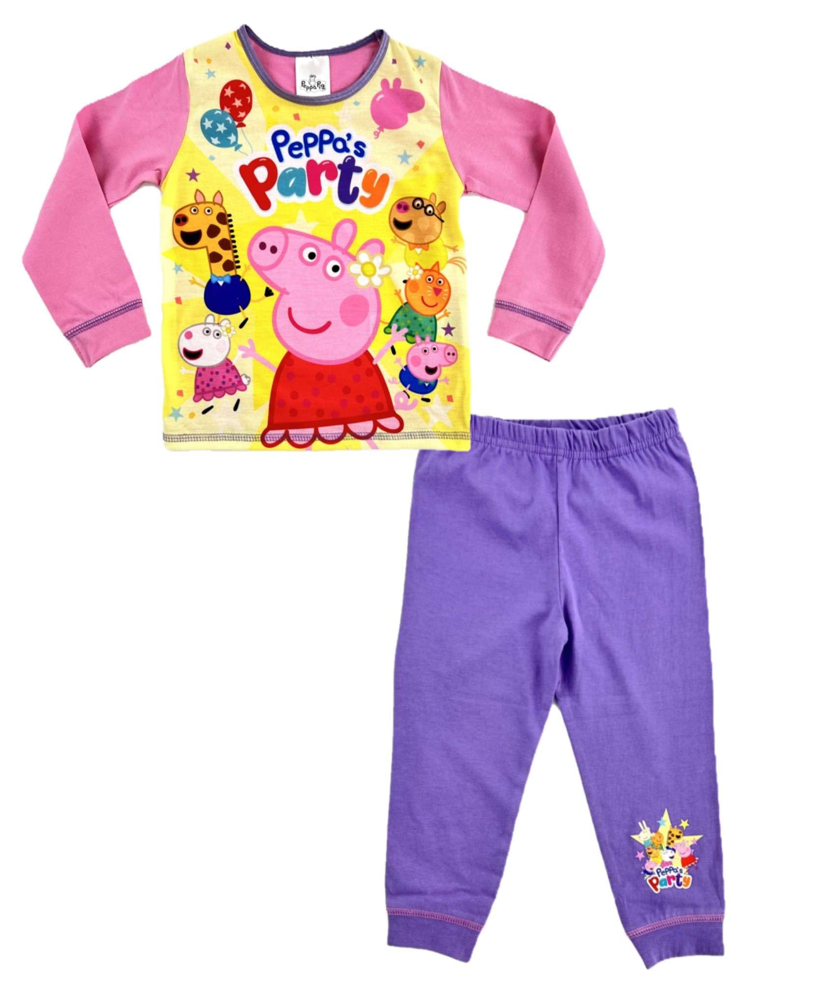 Peppa Pig, Girls 2 Piece Pyjamas Set 'Peppa's Party', Pink, Age 18-24 Months