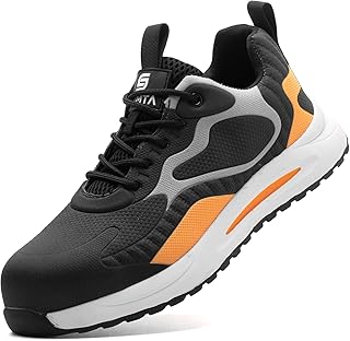 Sponsored Ad – Safety Shoes for Men Women Steel Toe Boots Non-Slip Lightweight Breathable Sneakers Puncture Proof Protective Industrial Black Work Shoes