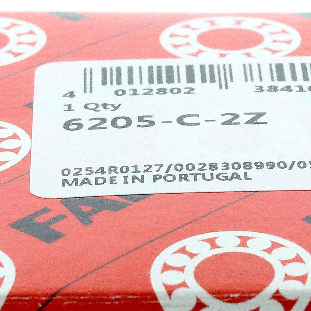 FAG 6205-C-2Z - Cuscinetto A Sfere Scanalato Monopetto, Diametro Foro 25 Mm, Diametro Esterno 52 Mm, Velocità Massima Di Rotazione 14 - Foto 8