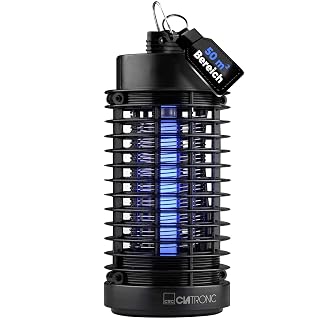 Clatronic® Insektenvernichter elektrisch | Mückenfalle Tag & Nacht | für bis zu 50qm | Mückenlampe ohne Chemie oder Duftstoffe | Fliegenfalle elektrisch inkl. Reinigungsbürste | Lichtfalle ISL 3823 - Amazon product rated Grade A