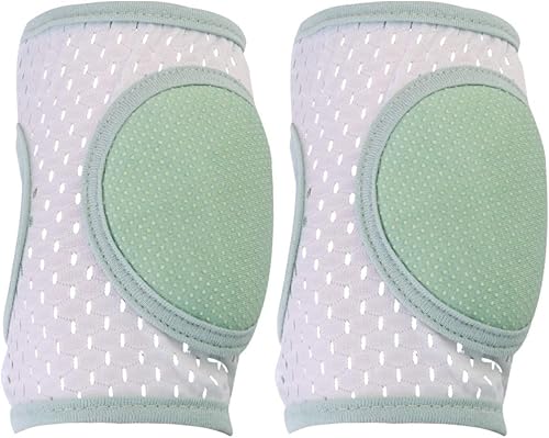 Miniatura 6 de EXCEART Rodilleras antideslizantes para bebés y niños pequeños rodilleras ajustables protector de gateo verde rodilleras para niños pequeños