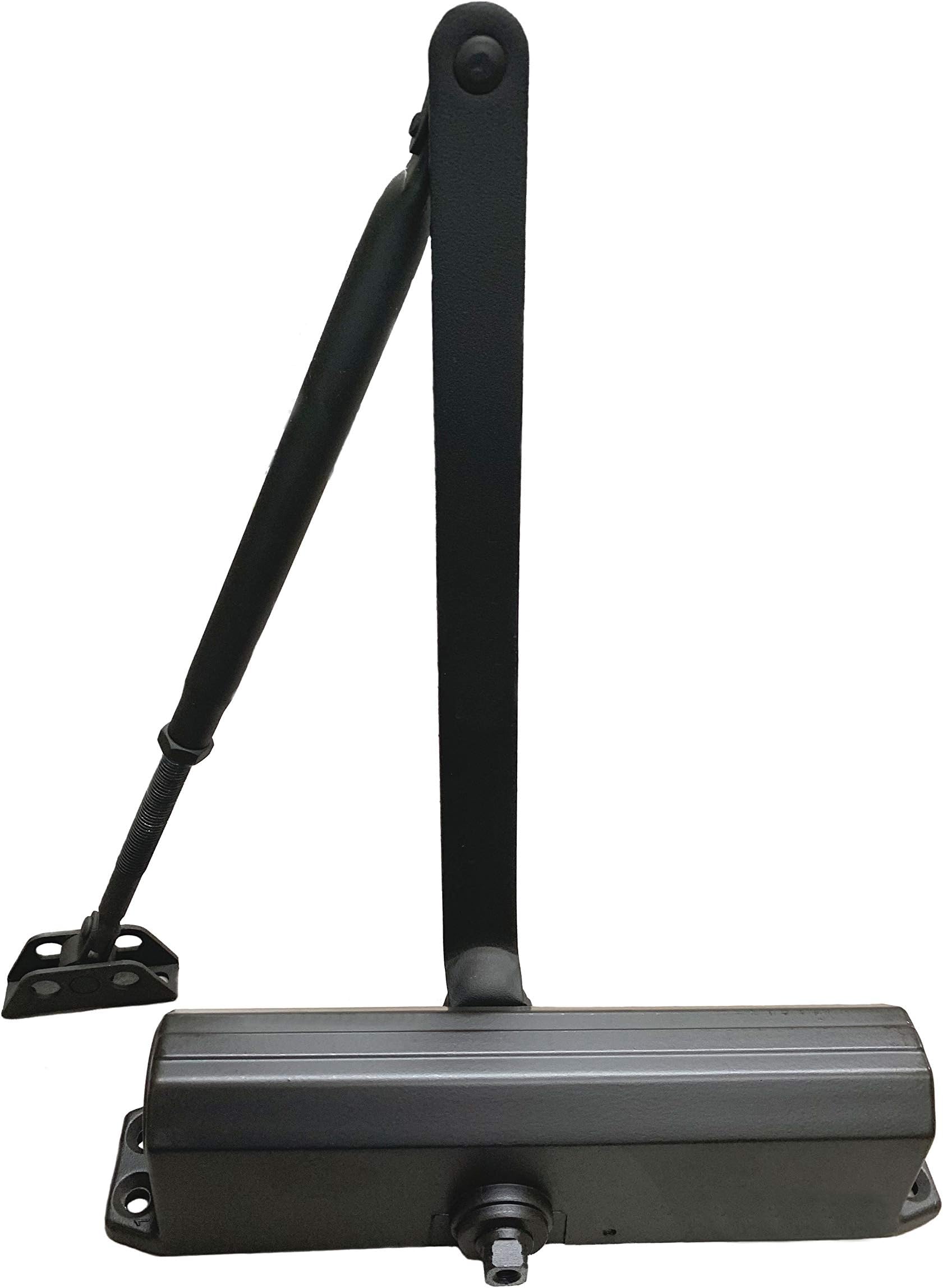 International 8051P - ADA (Handicap) Parallel Arm - Adjustable Spring Mount Door Closer - Adjustable Back-Check - Adjustable Spring Power Range - Opening Force to Size 5 - Finish: (DU) Storefront Bronze