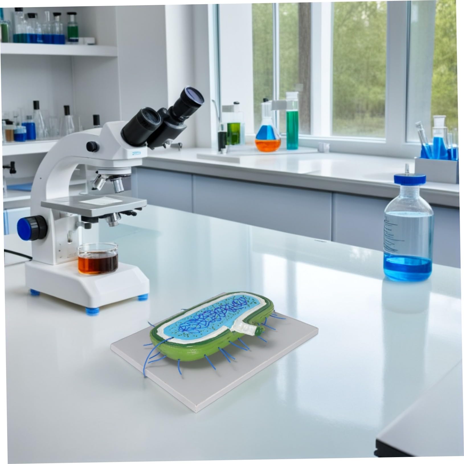 Zellkernmodell für Schüler im Unterricht, Kunststoff, 3D-Modell | Vergrößerte Darstellung, Interaktive Lehre, Präzise Organellen, Geeignet für Klassenzimmer und Demonstrationen