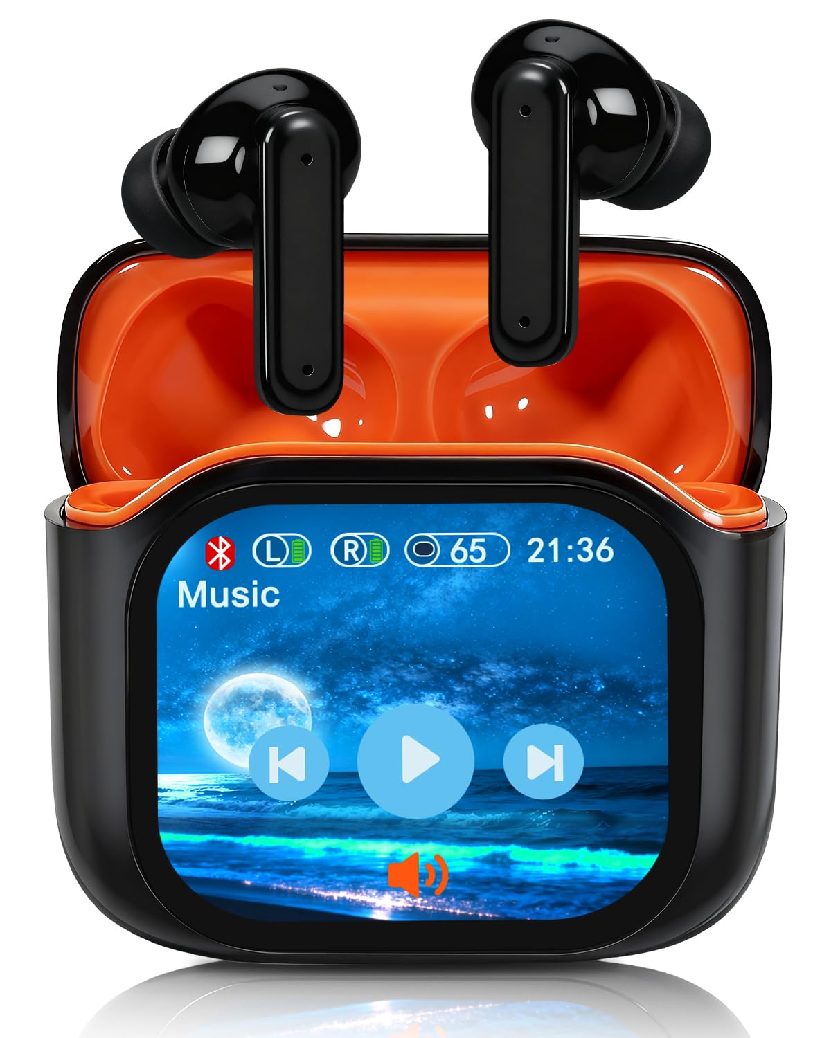 Bluetooth Kopfhörer mit Touchscreen, In Ear Kopfhörer Kabell
