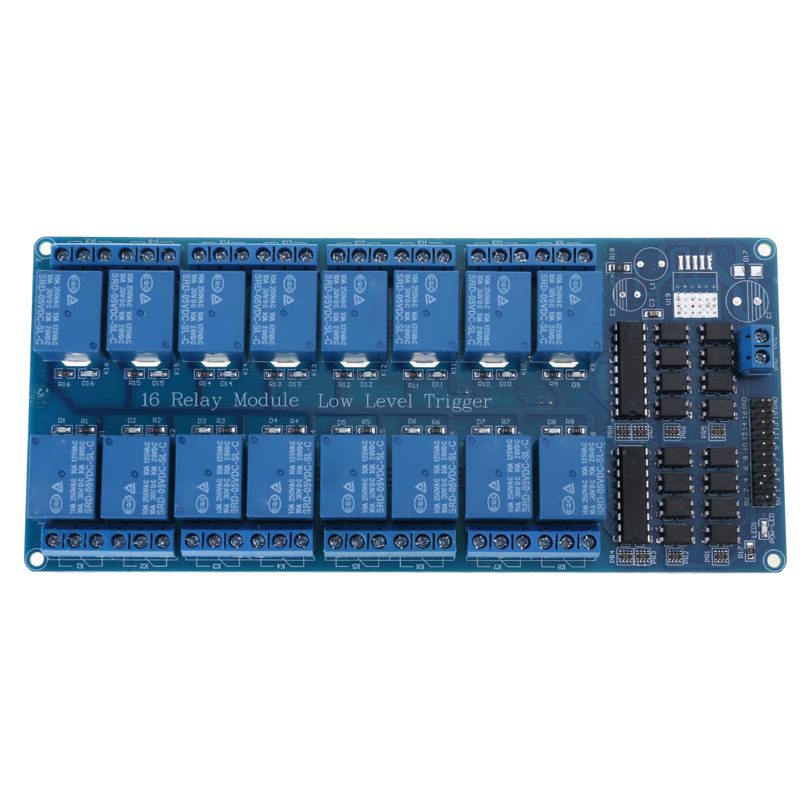 Modulo relè da 16 K, interfaccia microcontrollore, relè di potenza con scheda modulo optoaccoppiatore, domotica