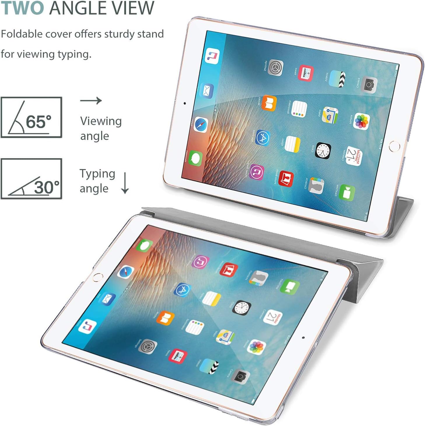 Smart Magnetic Stand Case for Apple iPad Pro 10.5 Released 2017 and For Apple iPad Air 3 Released 2019 (White) - Image 4