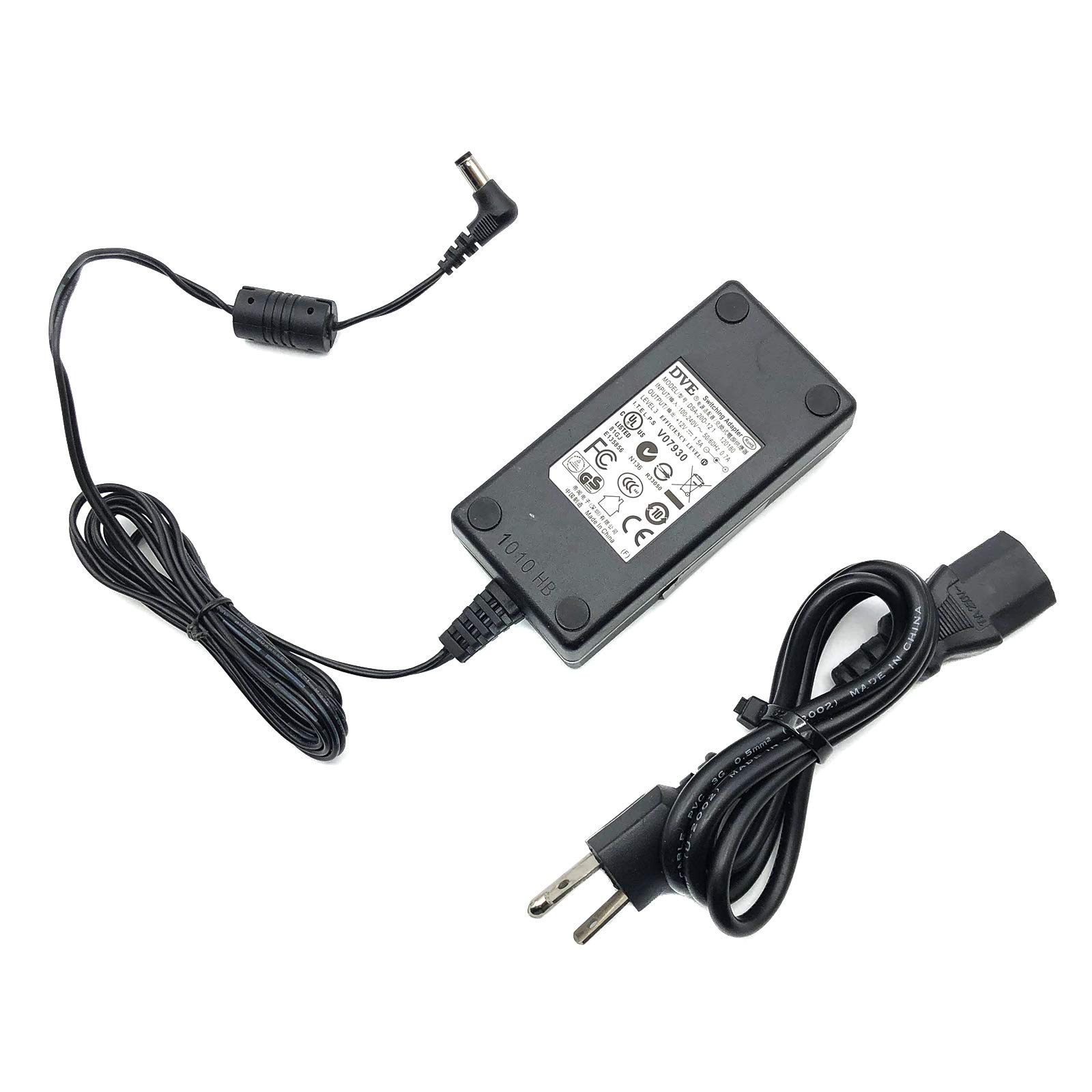 Amazon.com: DVE DSA-20D-12 1 120180 AC/DC Power Supply Adapter 12V