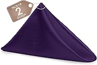 Vista 565 de Ultimate Textile -1 docena - Reversible Shantung Satin - Majestic - Servilletas de tela Majestic de 17 x 17 pulgadas color azul pizarra