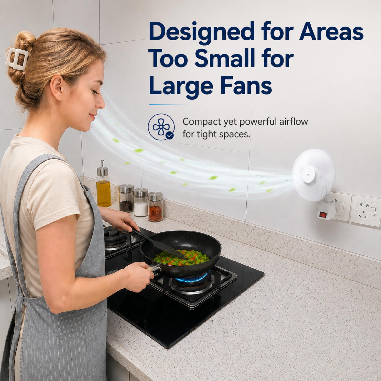 Kit di ventilatore con presa E27 con adattatore di presa, mini ventilatore elettrico silenzioso con collo d'oca flessibile, base per lampadina e risparmio energetico, ventilatore da scrivania
