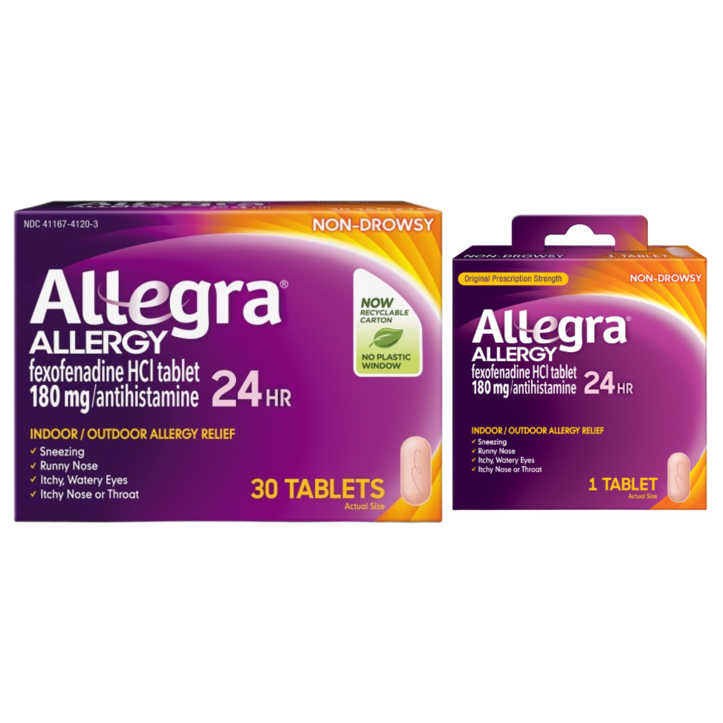 Allegra Adult 24-Hour Allergy Relief Tablets