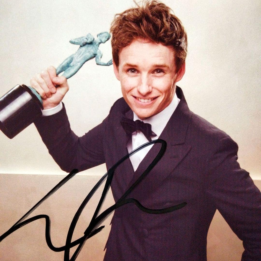 Amazon.co.jp: エディレッドメイン直筆サイン入り2Lサイズ写真  