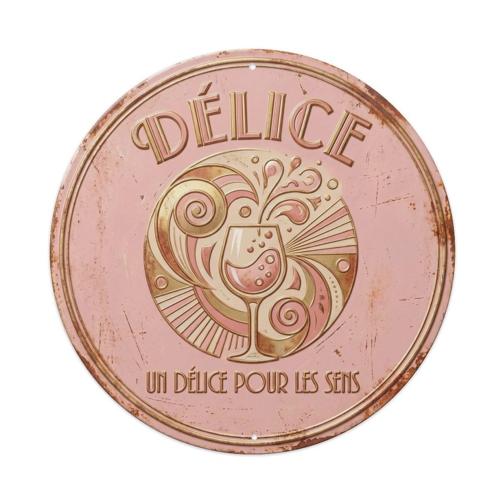 Delight Humorous Lounge Delight Vintage Metal Tin Sign Plaque Wall Decor for Cafe, Club Bar, Office, Garden Metal Poster 8x8Inch