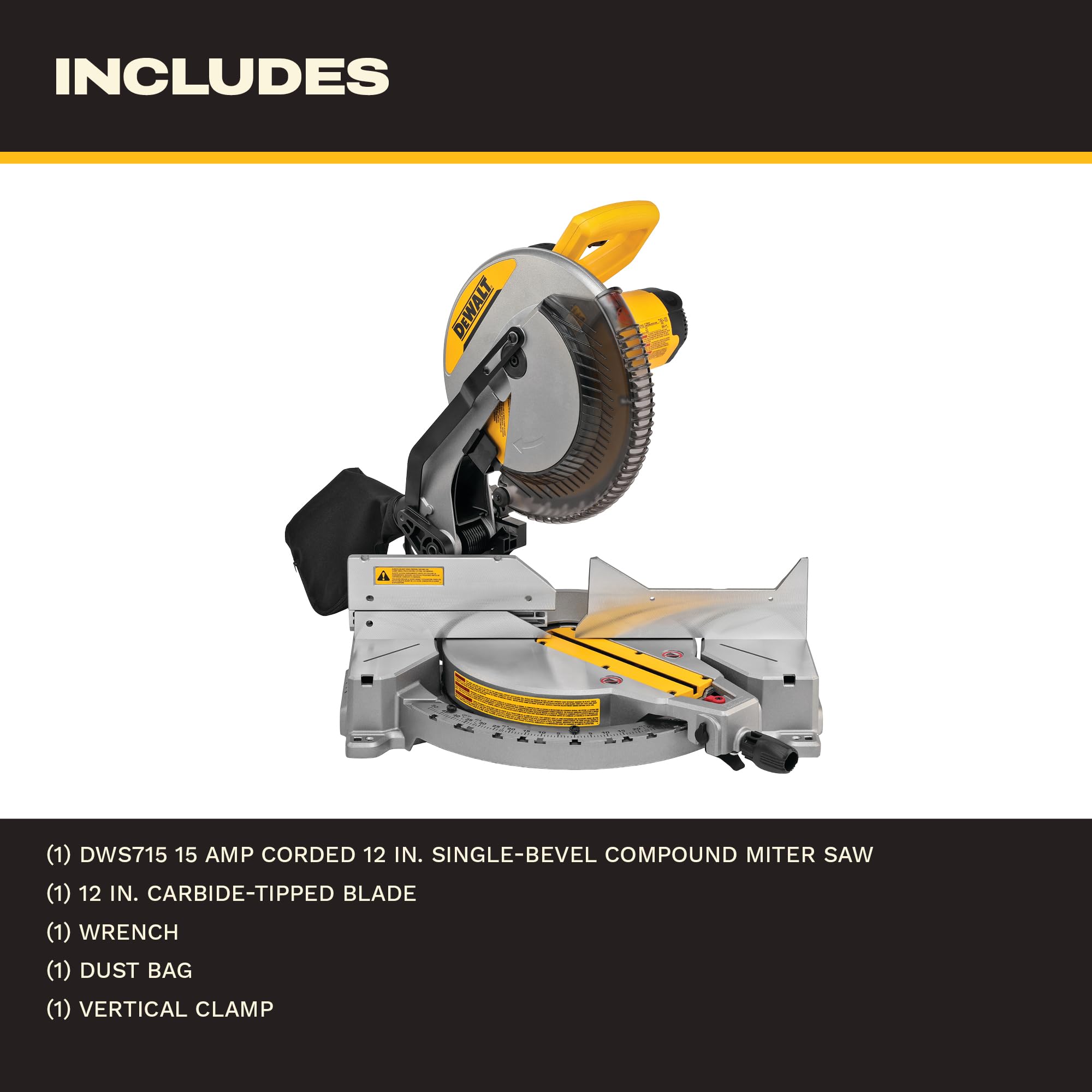 DEWALT 12" Miter Saw - Power & Precision -2 DEWALT 12" Miter Saw - Power & Precision -2