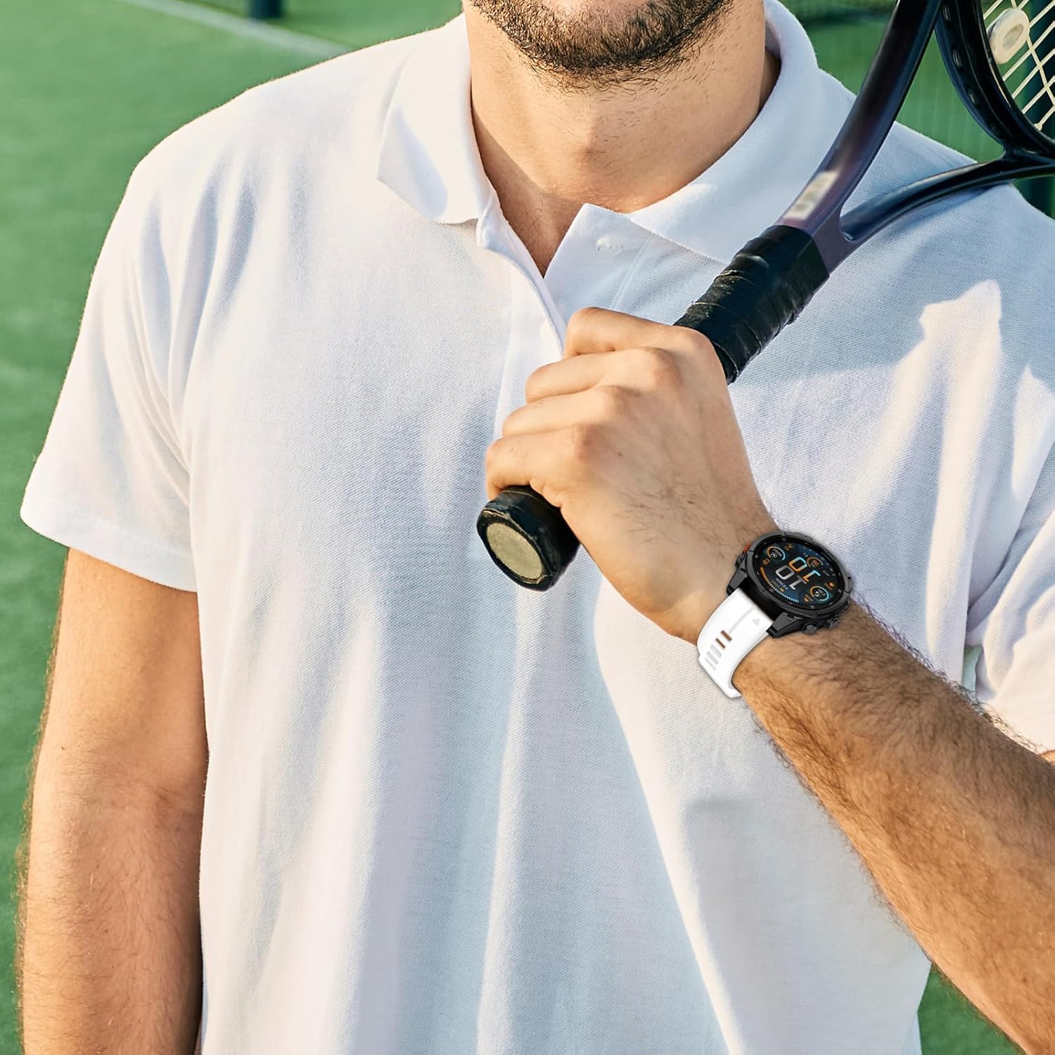 20mm Sport Watch Band Compatible With Garmin Fenix 8 AMOLED-43mm/Fenix 7S pro/7S/Fenix 6S Pro/6S/5S Plus/5S,Silicone Straps for Epix Pro 42MM/Approach S70 42mm/Descent Mk3-43mm/Mk2s - Image 7