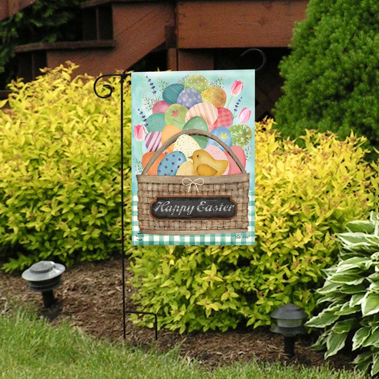 Briarwood Lane Colorful Easter Basket Garden Flag
